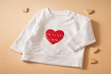 Load image into Gallery viewer, Personalised Embroidered Our Little Valentine Sweatshirt