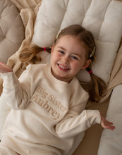 Load image into Gallery viewer, Personalised Big Sibling Embroidered Sweatshirt - Natural