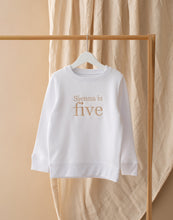 Load image into Gallery viewer, Personalised Embroidered Name is Birthday Sweatshirt