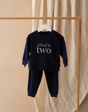 Load image into Gallery viewer, Personalised Embroidered Birthday Age Tracksuit - Navy