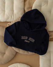 Load image into Gallery viewer, Big Sis Embroidered Hoodie - Navy