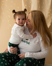 Load image into Gallery viewer, Personalised Snowflake Lady Fit Pyjamas