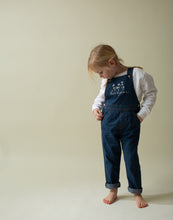Load image into Gallery viewer, Personalised Denim Dungarees - Flowers