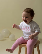 Load image into Gallery viewer, Personalised Embroidered Birthday T-shirt
