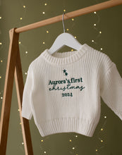 Load image into Gallery viewer, Personalised Knitted My First Christmas Jumper