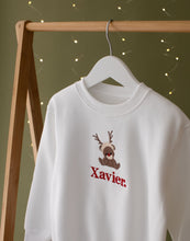 Load image into Gallery viewer, Personalised Reindeer Teddy Sweatshirt