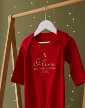 Load image into Gallery viewer, Personalised My First Christmas Baby Grow