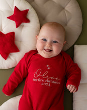 Load image into Gallery viewer, Personalised My First Christmas Baby Grow