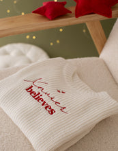 Load image into Gallery viewer, Personalised Knitted Christmas Jumper - Believes