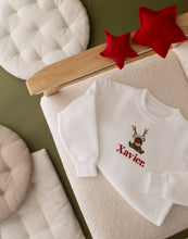 Load image into Gallery viewer, Personalised Reindeer Teddy Sweatshirt
