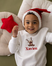 Load image into Gallery viewer, Personalised Reindeer Teddy Sweatshirt