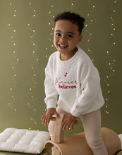 Load image into Gallery viewer, Personalised Knitted Christmas Jumper - Believes