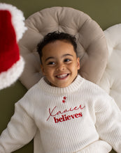 Load image into Gallery viewer, Personalised Knitted Christmas Jumper - Believes