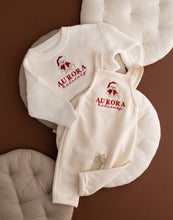Load image into Gallery viewer, Personalised Teddy Bear Christmas Dungarees - Believes