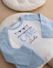 Load image into Gallery viewer, Embroidered Personalised When I Wake Up Pyjamas - Bunting