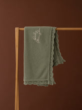 Load image into Gallery viewer, Personalised Classic Knitted Blanket- Sage