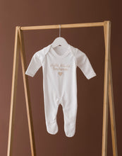 Load image into Gallery viewer, Personalised Hello World Baby Grow - Heart