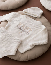 Load image into Gallery viewer, Personalised Baby Surname Baby Knitted Set