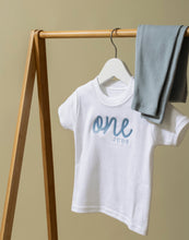 Load image into Gallery viewer, Personalised Embroidered Birthday T-shirt