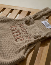 Load image into Gallery viewer, Personalised Birthday Overalls - Beige