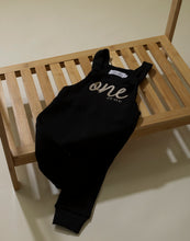 Load image into Gallery viewer, Personalised Birthday Overalls - Black