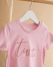 Load image into Gallery viewer, Personalised Embroidered Two Cute T-shirt