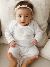 Load image into Gallery viewer, Personalised Embroidered Baby Grow