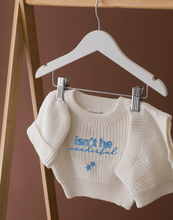 Load image into Gallery viewer, Isn't He Wonderful Baby Knitted Set