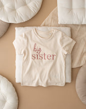 Load image into Gallery viewer, Big Sister Embroidered T-Shirt - Natural
