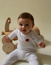 Load image into Gallery viewer, Embroidered First Valentine&#39;s Day Baby Grow
