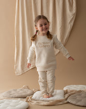 Load image into Gallery viewer, Personalised Big Sibling Embroidered Tracksuit - Natural
