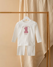 Load image into Gallery viewer, Personalised Embroidered Birthday Pyjamas - Pink Sparkle
