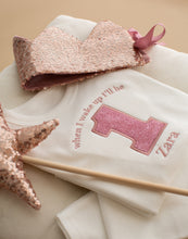 Load image into Gallery viewer, Personalised Embroidered Birthday Pyjamas - Pink Sparkle
