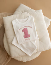 Load image into Gallery viewer, Personalised Embroidered Birthday Pyjamas - Pink Sparkle
