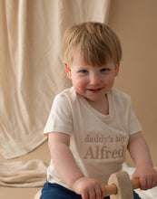 Load image into Gallery viewer, Personalised Daddy&#39;s Boy Embroidered T-shirt
