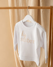 Load image into Gallery viewer, Big Sister Embroidered Sweatshirt - White
