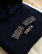 Load image into Gallery viewer, Big Sis Embroidered Hoodie - Navy
