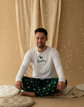 Load image into Gallery viewer, Personalised Snowflake Unisex Fit Pyjamas
