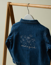 Load image into Gallery viewer, Personalised Denim Jacket - Flowers
