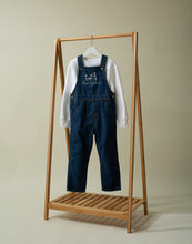 Load image into Gallery viewer, Personalised Denim Dungarees - Flowers
