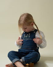 Load image into Gallery viewer, Personalised Denim Dungarees - Flowers
