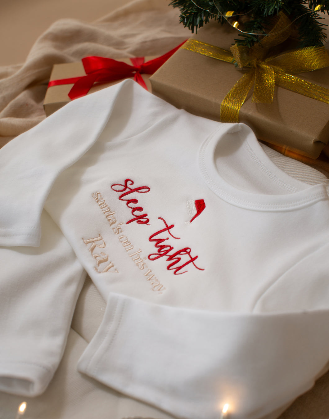 Personalised Sleep Tight Christmas Pyjamas