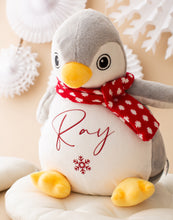 Load image into Gallery viewer, Personalised Christmas Penguin Teddy

