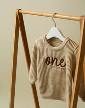 Load image into Gallery viewer, Personalised Birthday Chunky Knit Jumper
