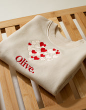 Load image into Gallery viewer, Embroidered Love Hearts Sweatshirt
