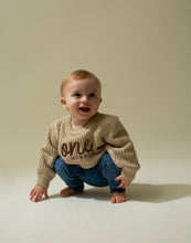 Load image into Gallery viewer, Personalised Birthday Chunky Knit Jumper
