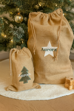 Load image into Gallery viewer, Embroidered Jute Christmas Sack
