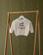 Load image into Gallery viewer, Personalised Knitted My First Christmas Jumper - Rocking Horse
