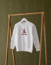 Load image into Gallery viewer, Personalised Reindeer Teddy Sweatshirt
