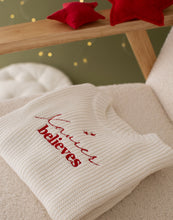 Load image into Gallery viewer, Personalised Knitted Christmas Jumper - Believes
